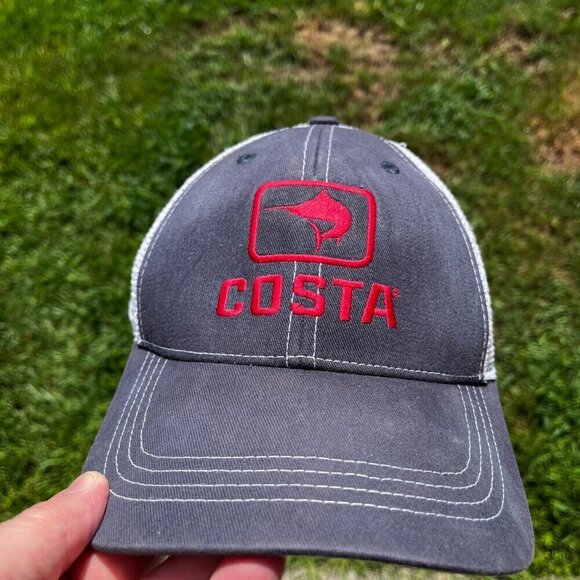Costa Marlin Trucker Cap Blue and Red Adjustable Beach Fishing Offshore - Picture 6 of 6
